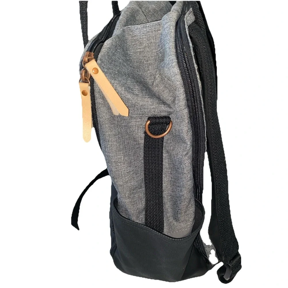 Baby Bag Petunia Pickle Bottom Diaper Mom Dad Backpack Gray Black Minimal